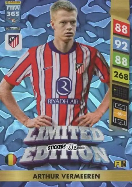 Figurina Arthur Vermeeren - FIFA 365: 2024-2025. Adrenalyn XL
 n. LE104 - Panini