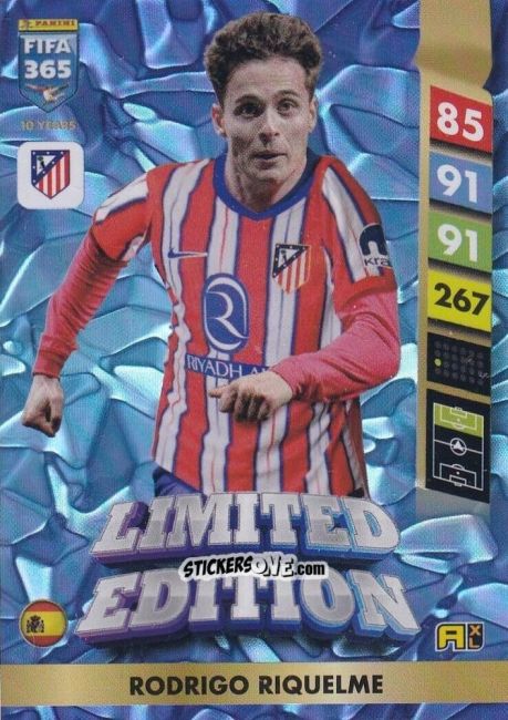 Figurina Rodrigo Riquelme - FIFA 365: 2024-2025. Adrenalyn XL
 n. LE106 - Panini