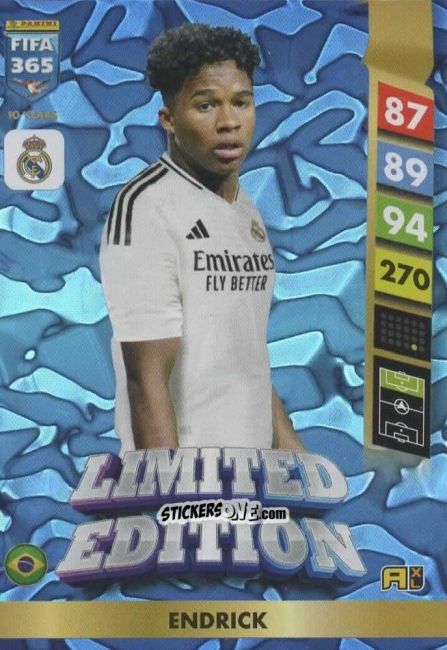 Figurina Endrick - FIFA 365: 2024-2025. Adrenalyn XL
 n. LE117 - Panini