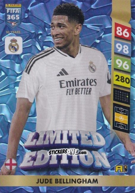 Cromo Jude Bellingham - FIFA 365: 2024-2025. Adrenalyn XL
 n. LE119 - Panini