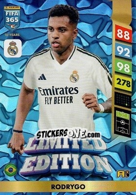 Figurina Rodrygo - FIFA 365: 2024-2025. Adrenalyn XL
 n. LE122 - Panini