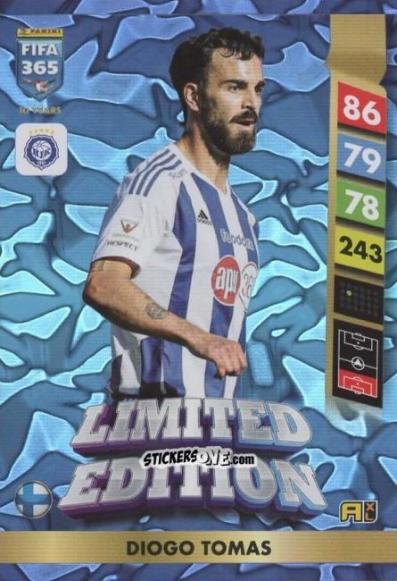 Cromo Diogo Tomas - FIFA 365: 2024-2025. Adrenalyn XL
 n. LE126 - Panini