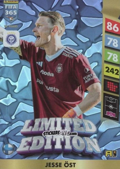 Cromo Jesse Öst - FIFA 365: 2024-2025. Adrenalyn XL
 n. LE129 - Panini