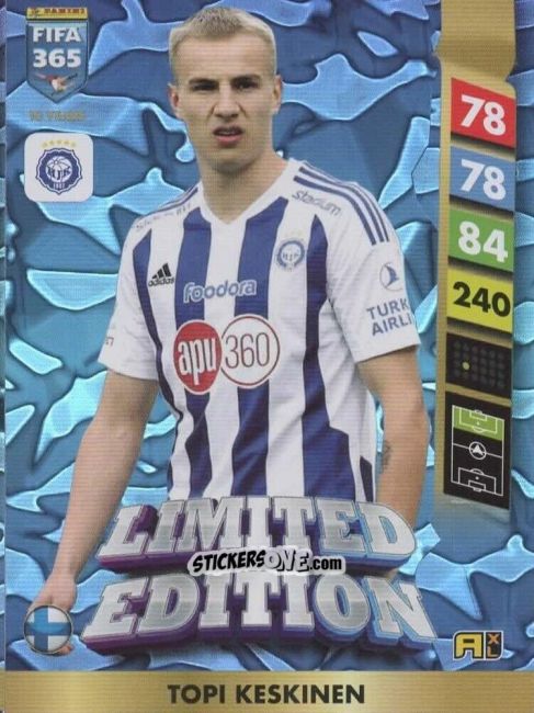 Cromo Topi Keskinen - FIFA 365: 2024-2025. Adrenalyn XL
 n. LE135 - Panini