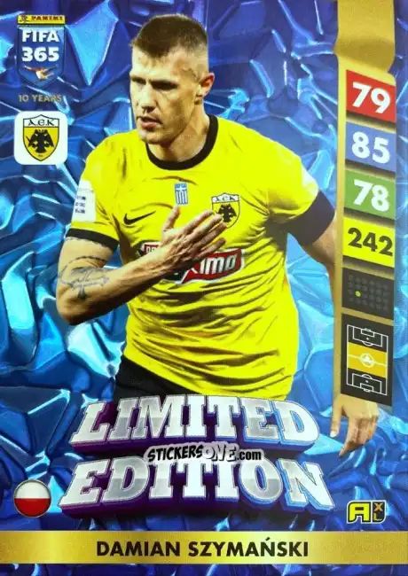 Cromo Damian Szymański - FIFA 365: 2024-2025. Adrenalyn XL
 n. LE138 - Panini