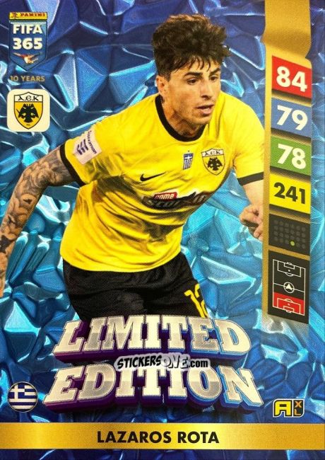 Sticker Lazaros Rota - FIFA 365: 2024-2025. Adrenalyn XL
 n. LE142 - Panini