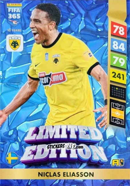 Cromo Niclas Eliasson - FIFA 365: 2024-2025. Adrenalyn XL
 n. LE145 - Panini