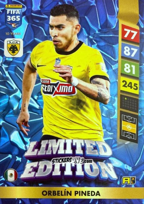 Cromo Orbelín Pineda - FIFA 365: 2024-2025. Adrenalyn XL
 n. LE146 - Panini
