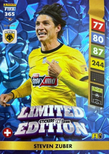 Sticker Steven Zuber - FIFA 365: 2024-2025. Adrenalyn XL
 n. LE147 - Panini