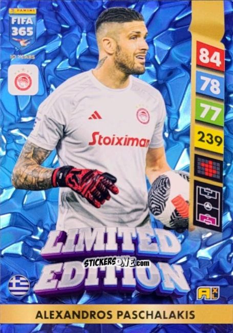 Sticker Alexandros Paschalakis - FIFA 365: 2024-2025. Adrenalyn XL
 n. LE148 - Panini
