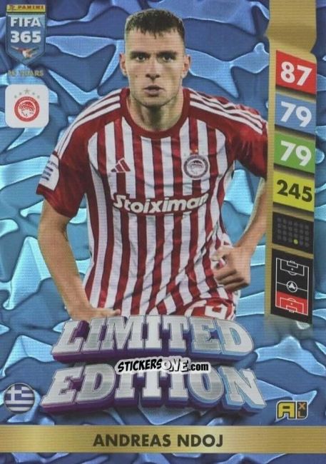 Figurina Andreas Ndoj - FIFA 365: 2024-2025. Adrenalyn XL
 n. LE149 - Panini