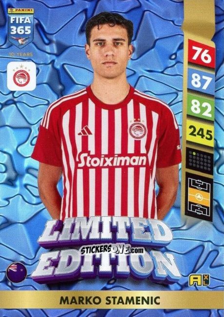 Sticker Marko Stamenic - FIFA 365: 2024-2025. Adrenalyn XL
 n. LE156 - Panini