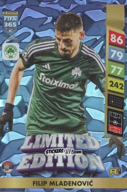 Figurina Filip Mladenović - FIFA 365: 2024-2025. Adrenalyn XL
 n. LE165 - Panini