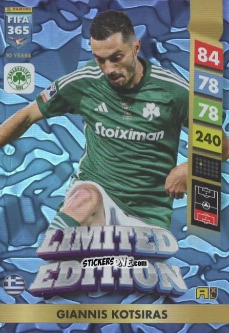 Sticker Giannis Kotsiras - FIFA 365: 2024-2025. Adrenalyn XL
 n. LE167 - Panini