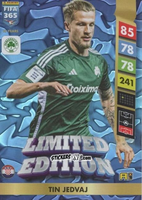 Sticker Tin Jedvaj - FIFA 365: 2024-2025. Adrenalyn XL
 n. LE170 - Panini