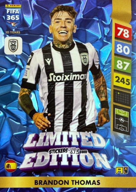 Cromo Brandon Thomas - FIFA 365: 2024-2025. Adrenalyn XL
 n. LE174 - Panini