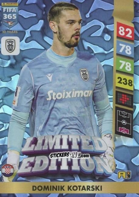 Figurina Dominik Kotarski - FIFA 365: 2024-2025. Adrenalyn XL
 n. LE176 - Panini