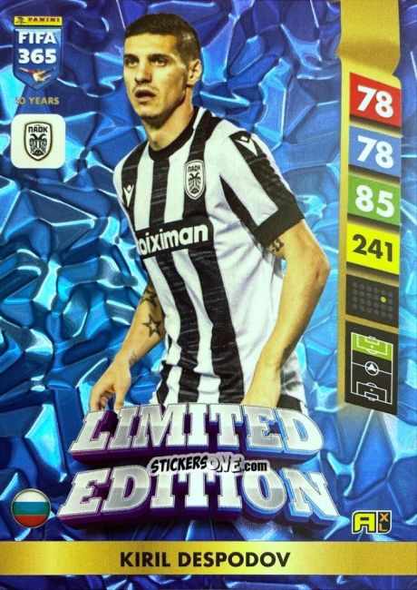 Figurina Kiril Despodov - FIFA 365: 2024-2025. Adrenalyn XL
 n. LE178 - Panini