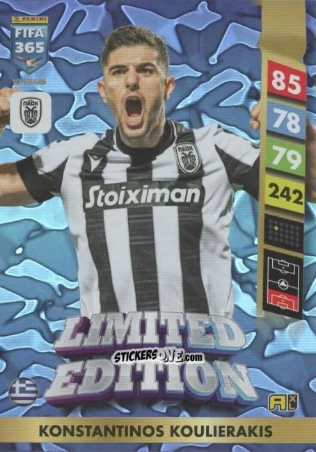 Figurina Konstantinos Koulierakis - FIFA 365: 2024-2025. Adrenalyn XL
 n. LE179 - Panini