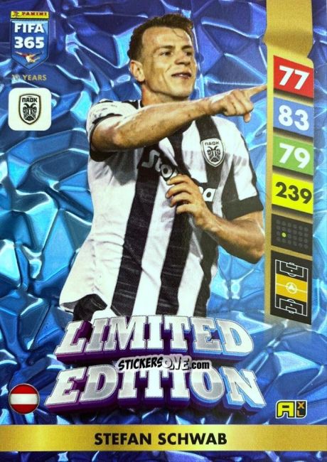 Figurina Stefan Schwab - FIFA 365: 2024-2025. Adrenalyn XL
 n. LE181 - Panini