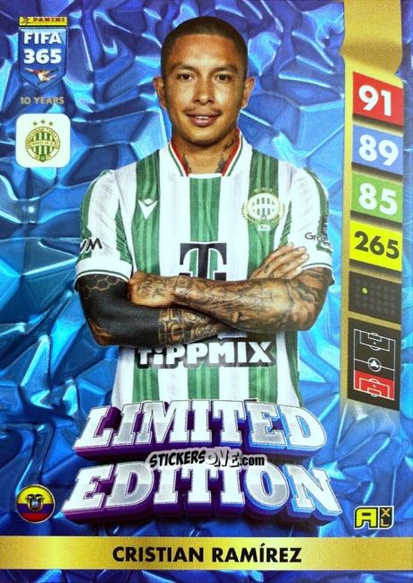 Cromo Cristian Ramírez - FIFA 365: 2024-2025. Adrenalyn XL
 n. LE188 - Panini