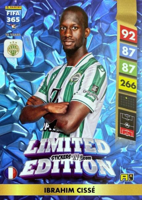 Cromo Ibrahim Cissé - FIFA 365: 2024-2025. Adrenalyn XL
 n. LE191 - Panini
