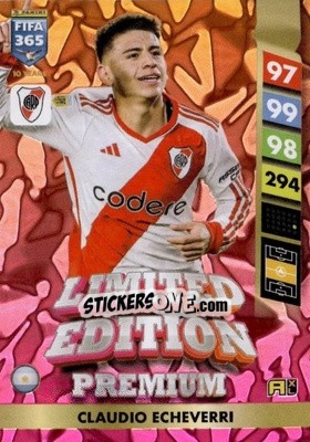 Sticker Claudio Echeveri - FIFA 365: 2024-2025. Adrenalyn XL
 n. PLE1 - Panini