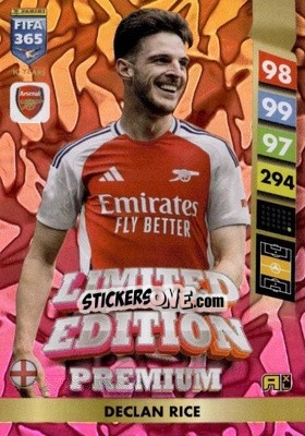 Cromo Declan Rice - FIFA 365: 2024-2025. Adrenalyn XL
 n. PLE2 - Panini