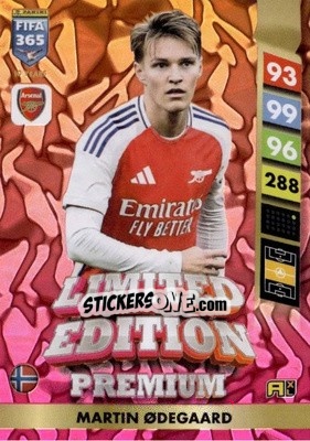 Figurina Martin Ødegaard - FIFA 365: 2024-2025. Adrenalyn XL
 n. PLE3 - Panini