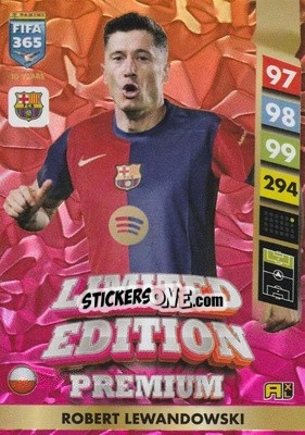 Sticker Robert Lewandowski - FIFA 365: 2024-2025. Adrenalyn XL
 n. PLE11 - Panini