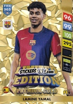 Figurina Lamine Yamal - FIFA 365: 2024-2025. Adrenalyn XL
 n. PGLE5 - Panini