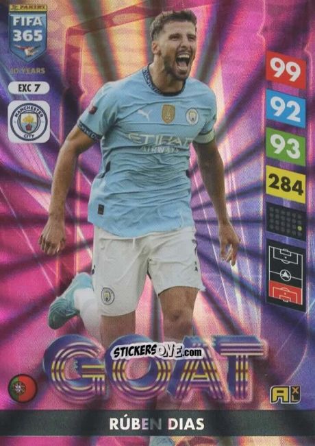 Figurina Rúben Dias - FIFA 365: 2024-2025. Adrenalyn XL
 n. EXC7 - Panini