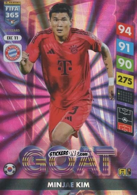 Sticker Kim Min-jae - FIFA 365: 2024-2025. Adrenalyn XL
 n. EXC11 - Panini