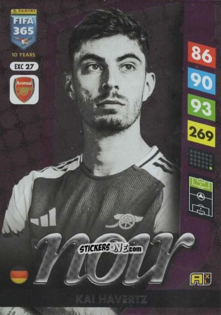 Figurina Kai Havertz - FIFA 365: 2024-2025. Adrenalyn XL
 n. EXC27 - Panini