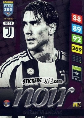 Figurina Dušan Vlahović - FIFA 365: 2024-2025. Adrenalyn XL
 n. EXC38 - Panini
