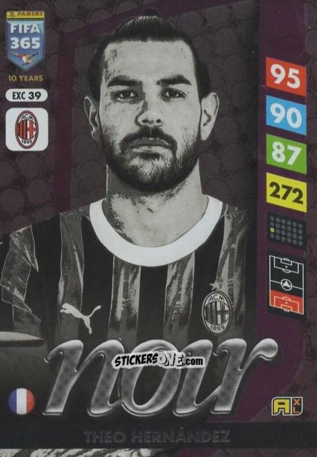 Figurina Théo Hernandez - FIFA 365: 2024-2025. Adrenalyn XL
 n. EXC39 - Panini