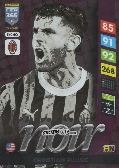 Cromo Christian Pulisic - FIFA 365: 2024-2025. Adrenalyn XL
 n. EXC40 - Panini