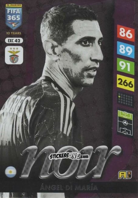 Figurina Ángel Di María - FIFA 365: 2024-2025. Adrenalyn XL
 n. EXC42 - Panini