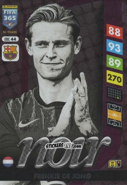 Sticker Frenkie de Jong - FIFA 365: 2024-2025. Adrenalyn XL
 n. EXC44 - Panini