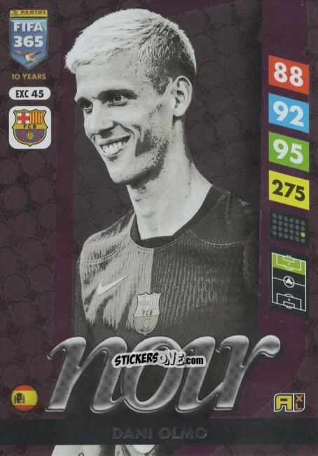 Cromo Dani Olmo - FIFA 365: 2024-2025. Adrenalyn XL
 n. EXC45 - Panini