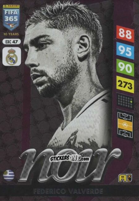 Sticker Federico Valverde - FIFA 365: 2024-2025. Adrenalyn XL
 n. EXC47 - Panini