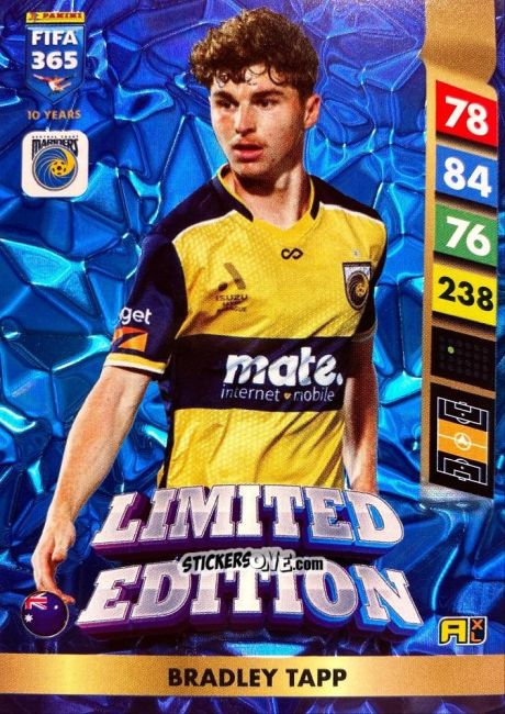 Cromo Bradley Tapp - FIFA 365: 2024-2025. Adrenalyn XL
 n. LE204 - Panini