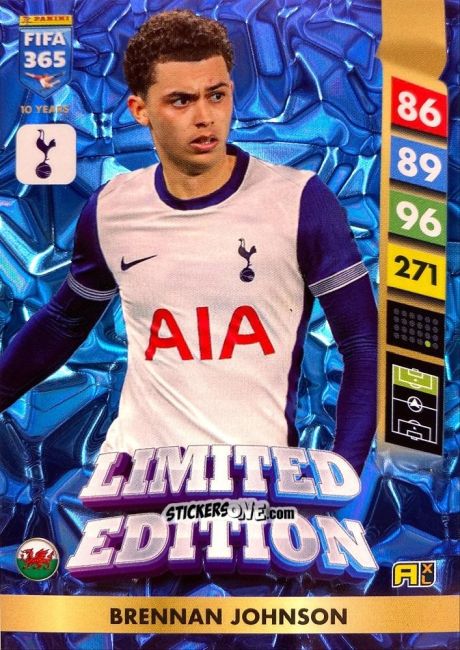 Sticker Brennan Johnson - FIFA 365: 2024-2025. Adrenalyn XL
 n. LE216 - Panini
