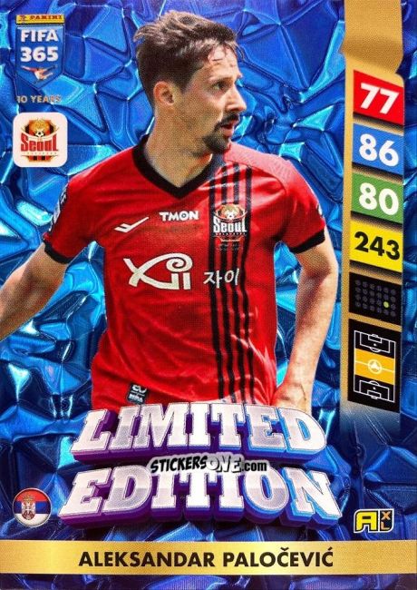 Figurina Aleksandar Palocevic - FIFA 365: 2024-2025. Adrenalyn XL
 n. LE218 - Panini