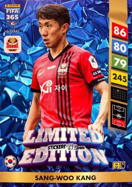 Figurina Sang-Woo Kang - FIFA 365: 2024-2025. Adrenalyn XL
 n. LE224 - Panini