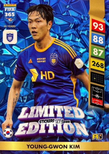 Cromo Young-Gwon Kim - FIFA 365: 2024-2025. Adrenalyn XL
 n. LE231 - Panini