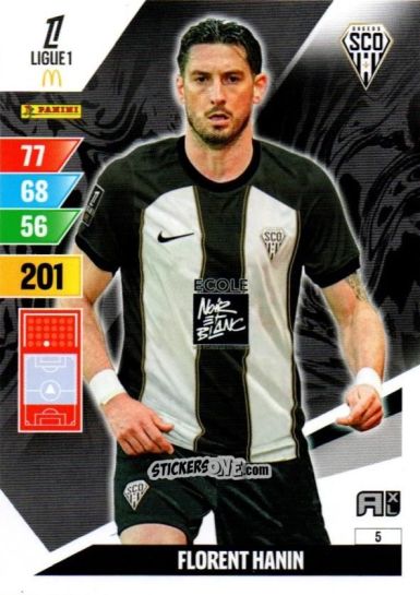 Figurina Florent Hanin - Ligue 1 2024-2025. Adrenalyn XL n. 5 - Panini