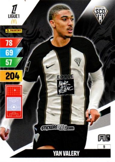 Figurina Yan Valery - Ligue 1 2024-2025. Adrenalyn XL n. 9 - Panini