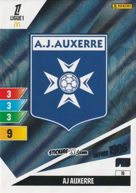 Cromo Ecusson - Ligue 1 2024-2025. Adrenalyn XL n. 19 - Panini