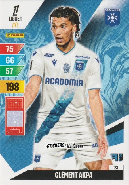 Cromo Clément Akpa - Ligue 1 2024-2025. Adrenalyn XL n. 23 - Panini